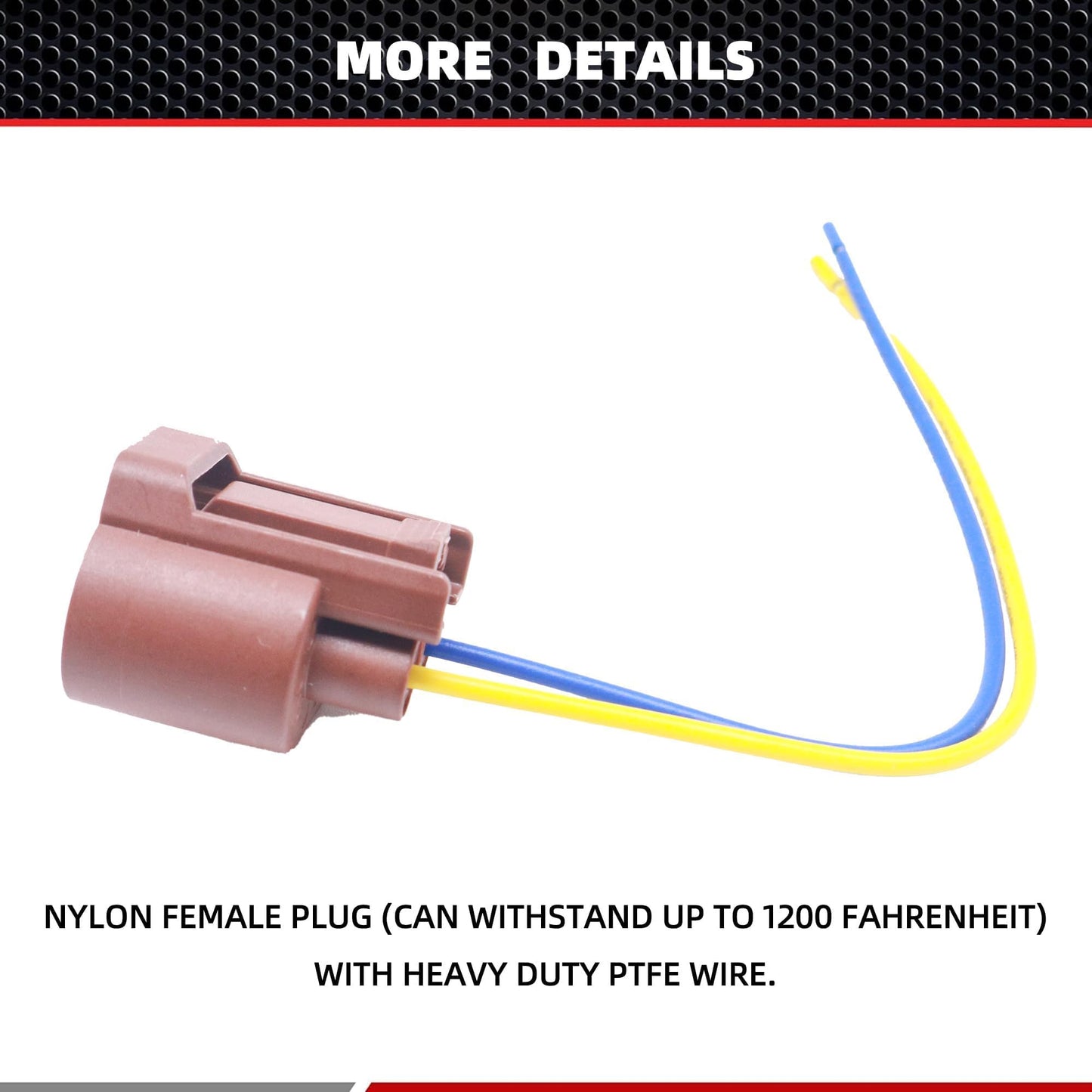 HiSport 9006 Headlight Plug Female Adapters Connector Wiring Harness Sockets Wire Plug Pigtails Compatible with High/Low Beam Or Fog Lights Use Replacement for OE 9006 HB4 (Pack of 2)