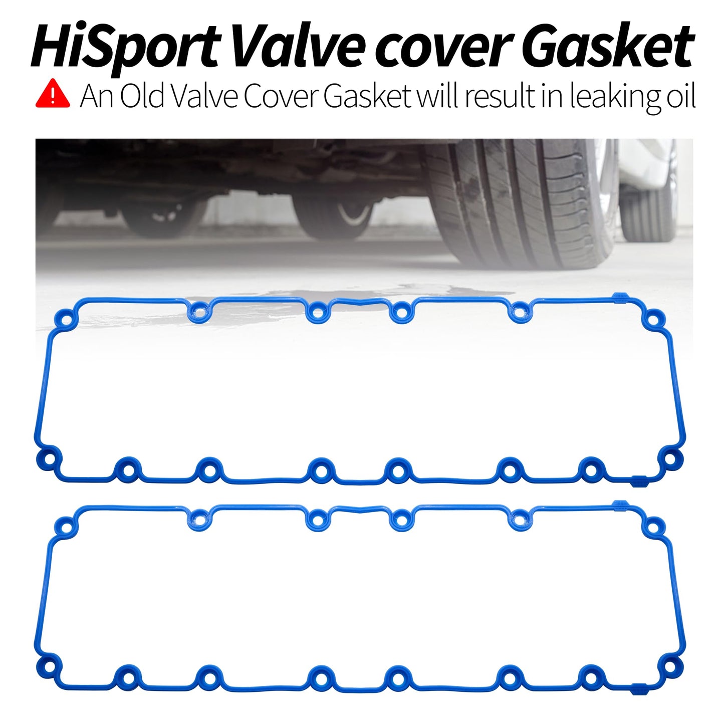 HiSport VS50481R Valve Cover Gasket Seal - Compatible with Ford Mercury Lincoln 4.6L 5.4L Engine - Replace F6AZ6584DA