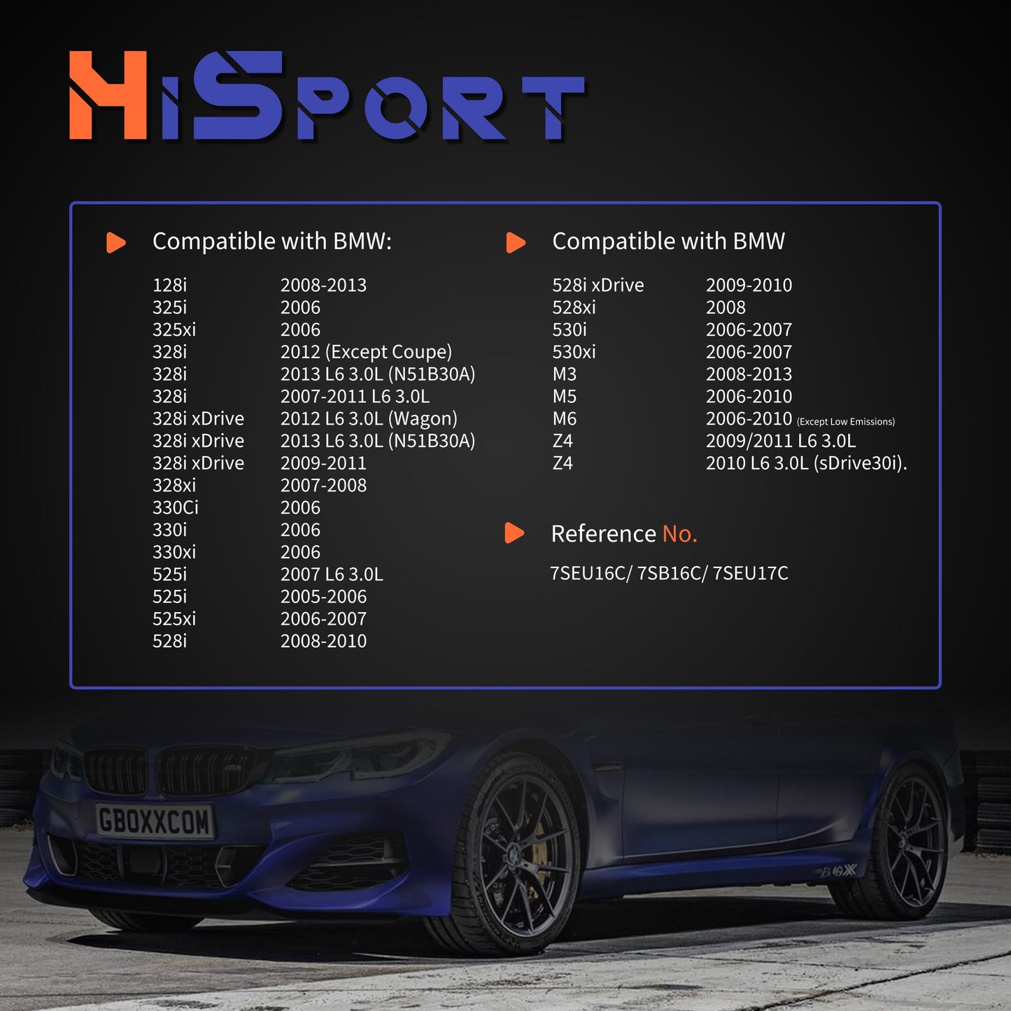 HiSport Air Conditioner AC Compressor Clutch Kit Replacement for BMW 325i, 325xi, 328i, 328i xDrive, 328xi, 330Ci, 330i, 330xi, 525i, 525xi, 528i, 528i xDrive, 528xi, 530i, 530xi, 128i, M3, M5, Z4