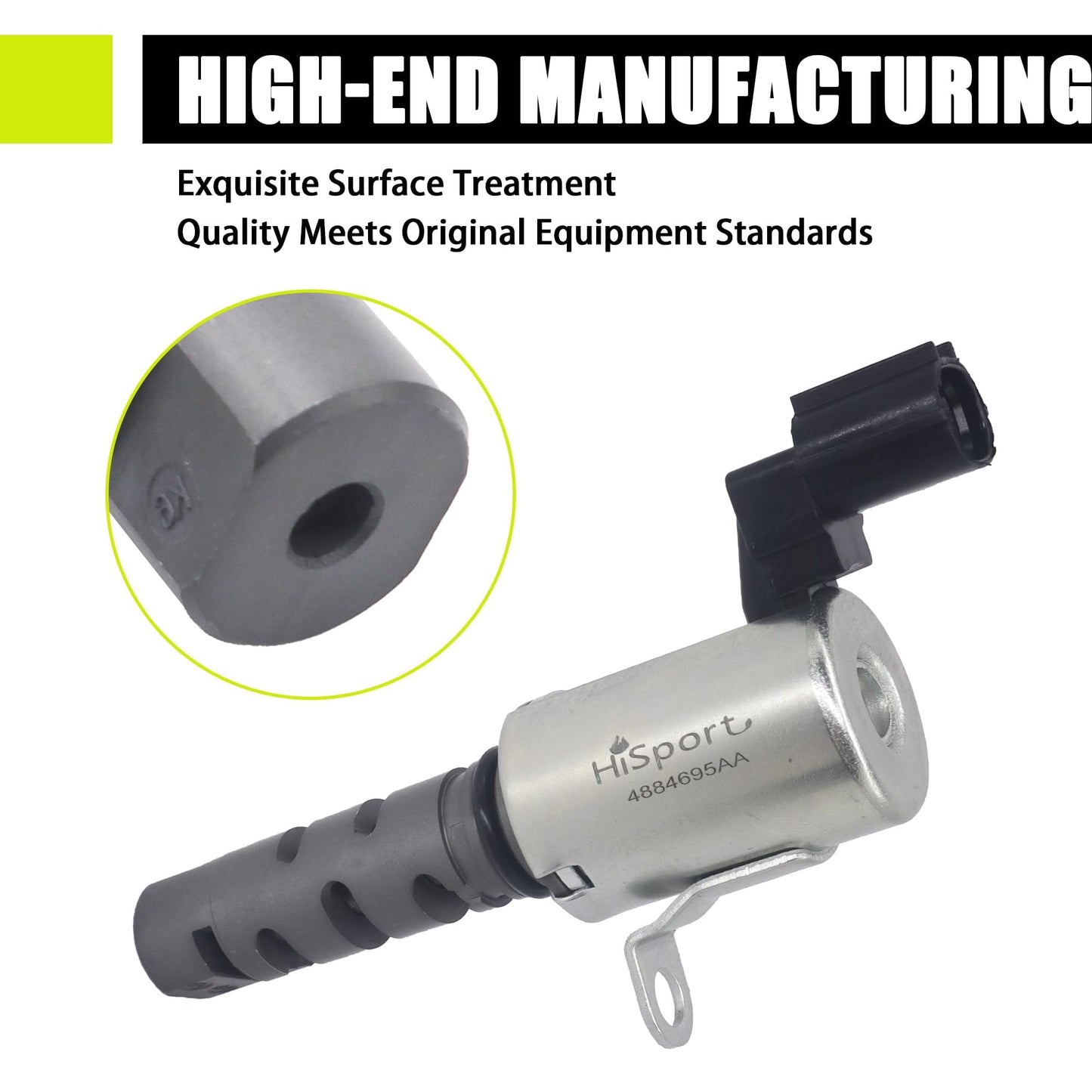 HiSport 917-291 Variable Valve Timing Solenoid - Intake VVT Compatible with Chrysler 200 2011-2014 Sebring 2007-2010, Dodge Avenger 2008-2014 Caliber 2007-2012 Journey 2009-2020, Jeep Compass Patriot