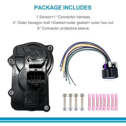 HiSport 977-000 Throttle Body Sensor & Connector Compatible with Cadillac Escalade Chevy Buick Express GMC Throttle Sensor & Wiring Harness Pigtail Kit Replace 12570800 217-2293 217-2293