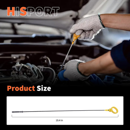 HiSport Engine Oil Dipstick Compatible with Audi A4 A4 Quattro A5 A5 Quattro A6 A6 Quattro A8 Quattro Q5 Q7 S4 S5 Replaces 06J115611H