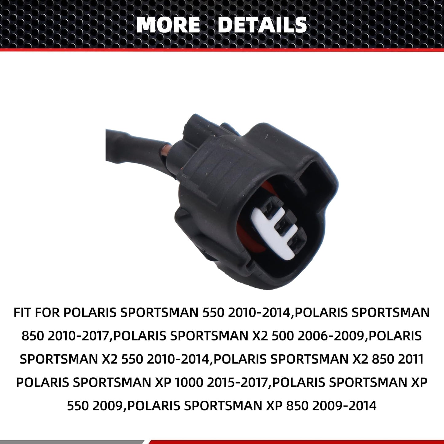 HiSport 2878498 Throttle Position Sensor Connector Compatible with Polaris Ranger 500 800 Crew 800 XP 800, RZR 4 800 570 800, Scrambler XP 1000 850, Sportsman 500 550 850, X2 500 550 850