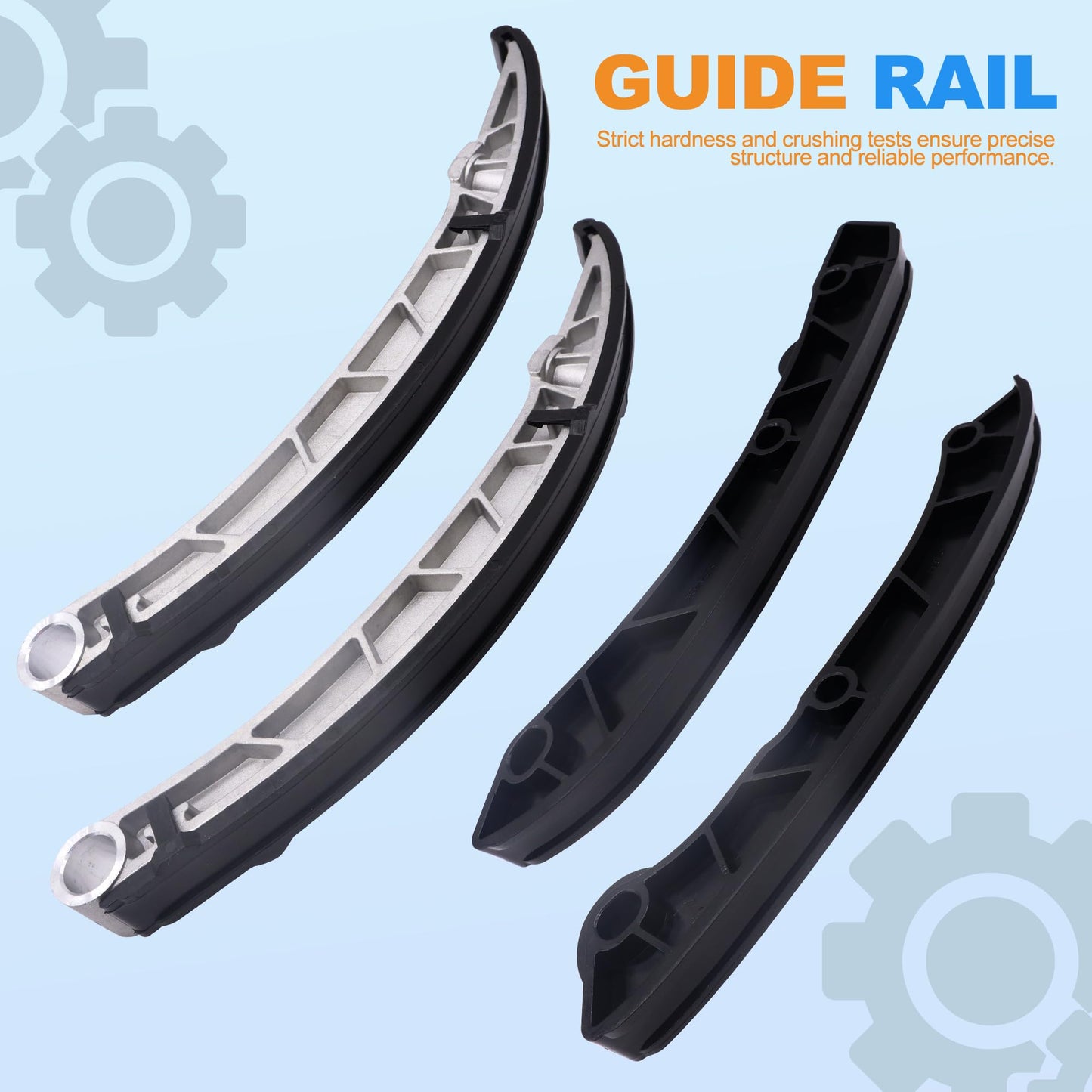 HiSport Timing Chain Kit - Compatible with LAND ROVER LR4/RANGE ROVER/RANGE ROVER SPORT 2010-2015, 3.0L V6/5.0L V8 Engine,replaces LR051013 LR051008 LR051011 LR051012 LR032048 LR051008