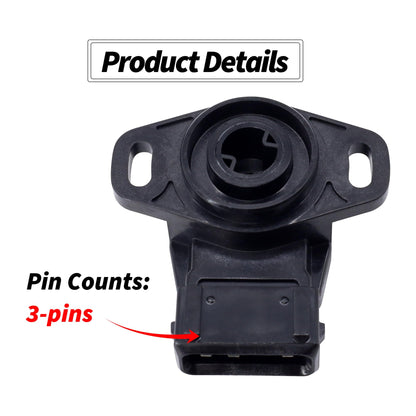 HiSport TPS Throttle Position Sensor MD628077 Compatible with Chrysler Sebring 2001-2005, Eclipse 1999-2005, Galant 1999-2004, Montero Sport & Replacement for Dodge Stratus, Replaces 158-0615, TH236