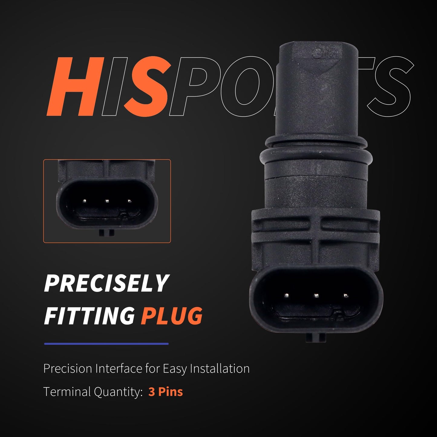 HiSport PC984 Camshaft Position Sensor - Compatible with Audi A1 A3 A4 A5 A6 A8 Seat Volkswagen Arteon Beetle Seat Ibiza Leon Toledo Replaces 04C907601 04C907601K PC984 17211