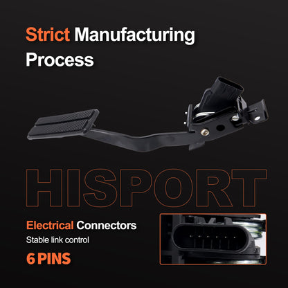 HiSport Electronic Accelerator Gas Pedal Assembly with Bracket Position Sensor Compatible with Chevrolet Corvette C6 2005-2013 19417903 25835421 15864594 12569599