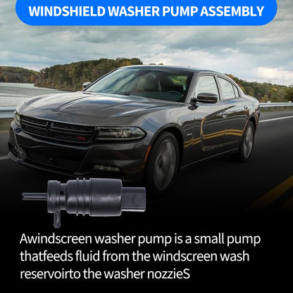 HiSport 68071576AA Windshield Washer Pump with Grommet - Compatible with Ram 1500 2500 3500 4000 4500 5500 Chrysler 200 Dodge Dart Ram 1500 Ram 2500 Ram 3500 2009-2018