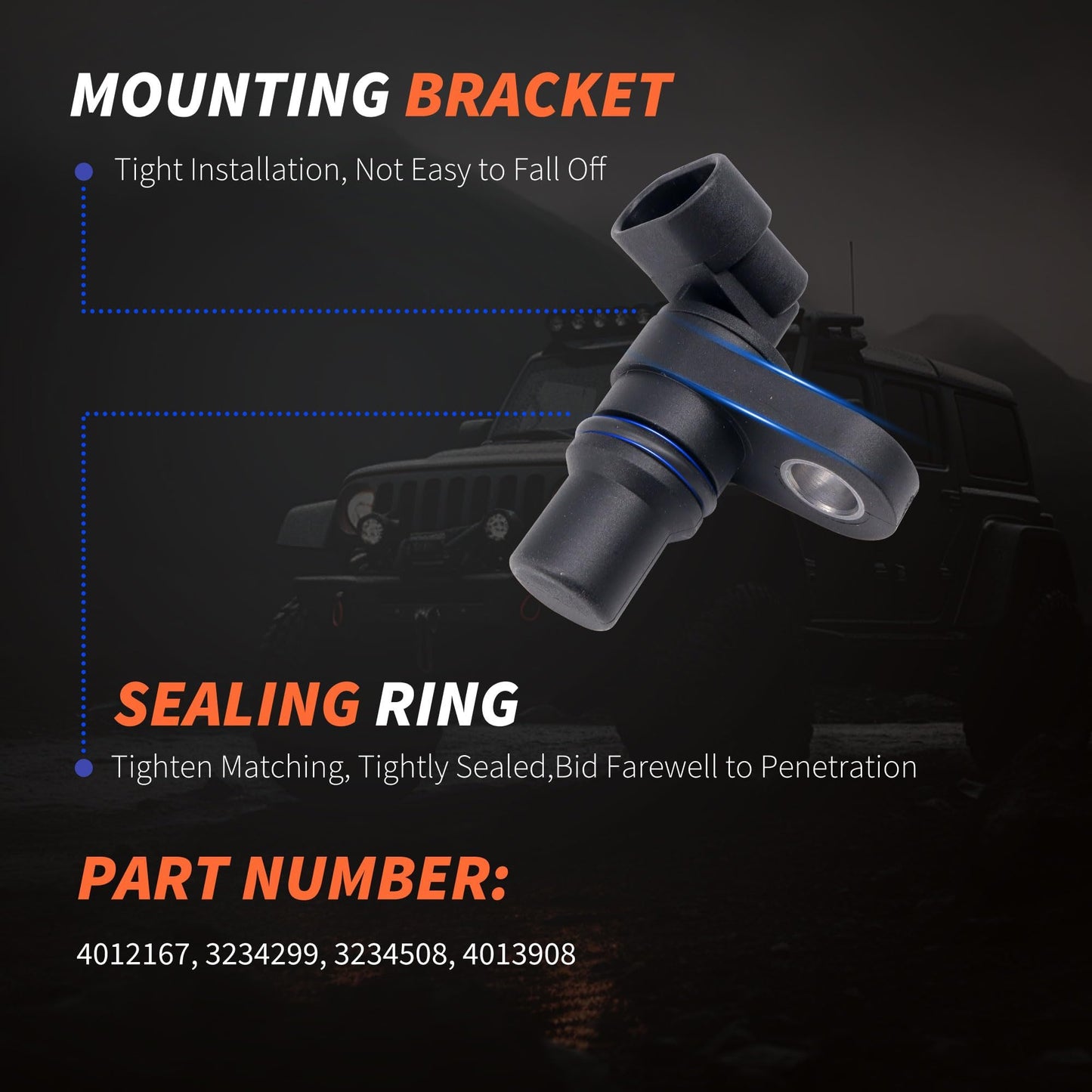 HiSport Transmission Speed Sensor - Compatible with Polaris RZR 570 800 900 1000 Turbo Replaces 4012167 4013908 3234299 3234508