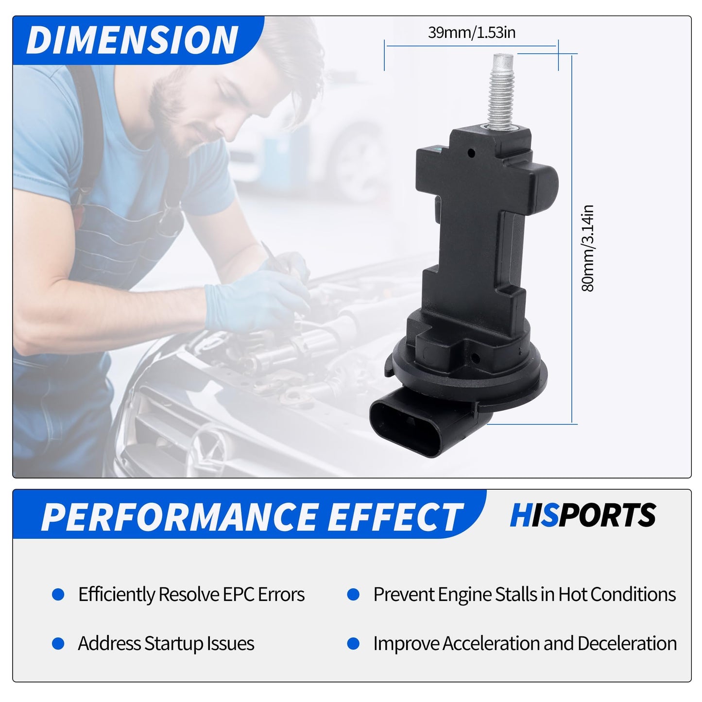 HiSport 907-728 Engine Camshaft Position Sensor Compatible with Chrysler 200 300 Grand Caravan Pacifica, Dodge Avenger Challenger, Jeep Cherokee Grand Cherokee Wrangler, Ram 1500, Volkswagen Routan
