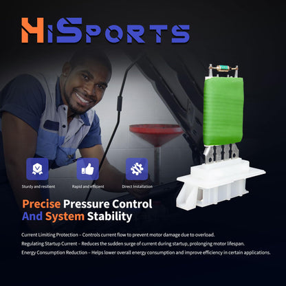 HiSport HVAC Blower Motor Resistor - Compatible with Volkswagen Jetta 2005-2014 Passat 2006-2010 Tiguan 2009-2017 Beetle Golf CC Eos GTI R32 Rabbit Replace 1K0959263A