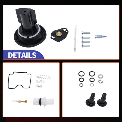 HiSport Carburetor Rebuild Kit - Compatible with Yamaha Big Bear 400 Bruin 350 Grizzly 350 400 450 Kodiak 400 450 Wolverine 350 450