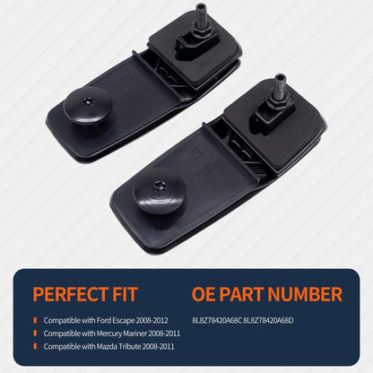 HiSport Rear Window Hinge Liftgate Glass Hinge Set Right & Left Pair - Compatible with Ford Escape 2008-2012 Mercury Mariner 2008-2011 Mazda Tribute 2008-2011 - Replace 8L8Z78420A68C 8L8Z78420A68D