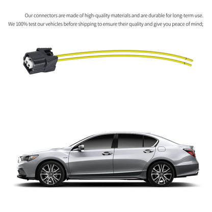 HiSport Coolant Temperature Sensor Connector Repair Harness 2PCS Compatible with Honda Accord Civic Acura 2006-2024 Temperature Sensor Connector Pigtail Replace 04320-SAA-A00 37870-RWC-A01