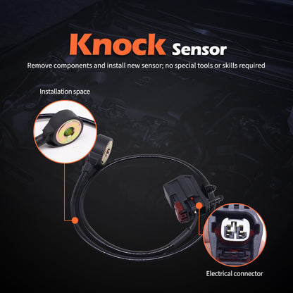 HiSport Knock Sensor Compatible with Ford Lincoln 1997-2007 Mercery Grand Marquis 2007-2011 Replaces XL3F12A699AA XL3Z12A699AA F8JL12A650JA KS57 SU2213 12A699 2421060