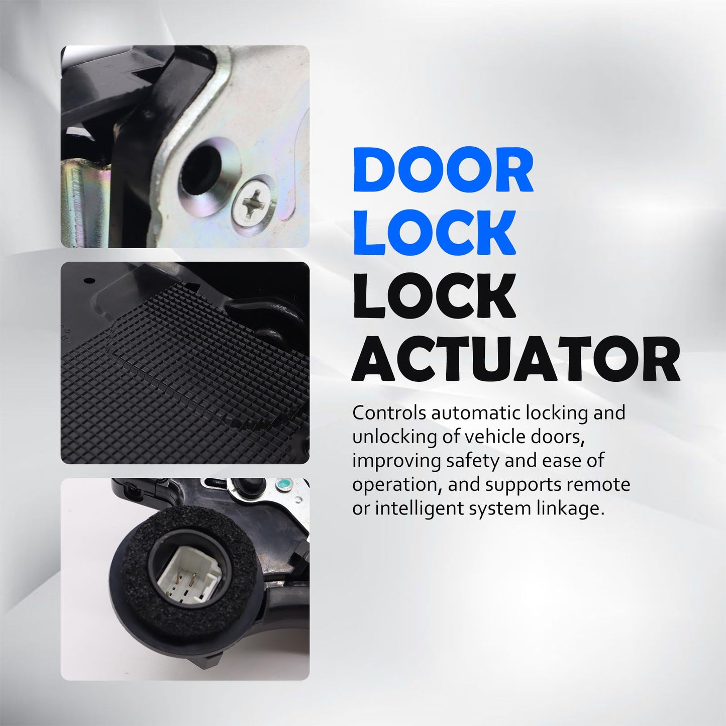 HiSport Door Lock Actuator Rear Left Driver Side 931-430 Compatible with Toyota Camry 2002-2006, Corolla 2005-2008 Replaces 69060-AA040