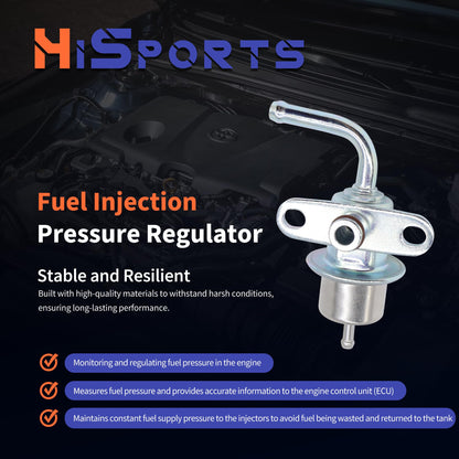 HiSport Fuel Injection Pressure Regulator PR4145 Replacement for Toyota Tacoma T100 4Runner Tundra, 3.0 Bar