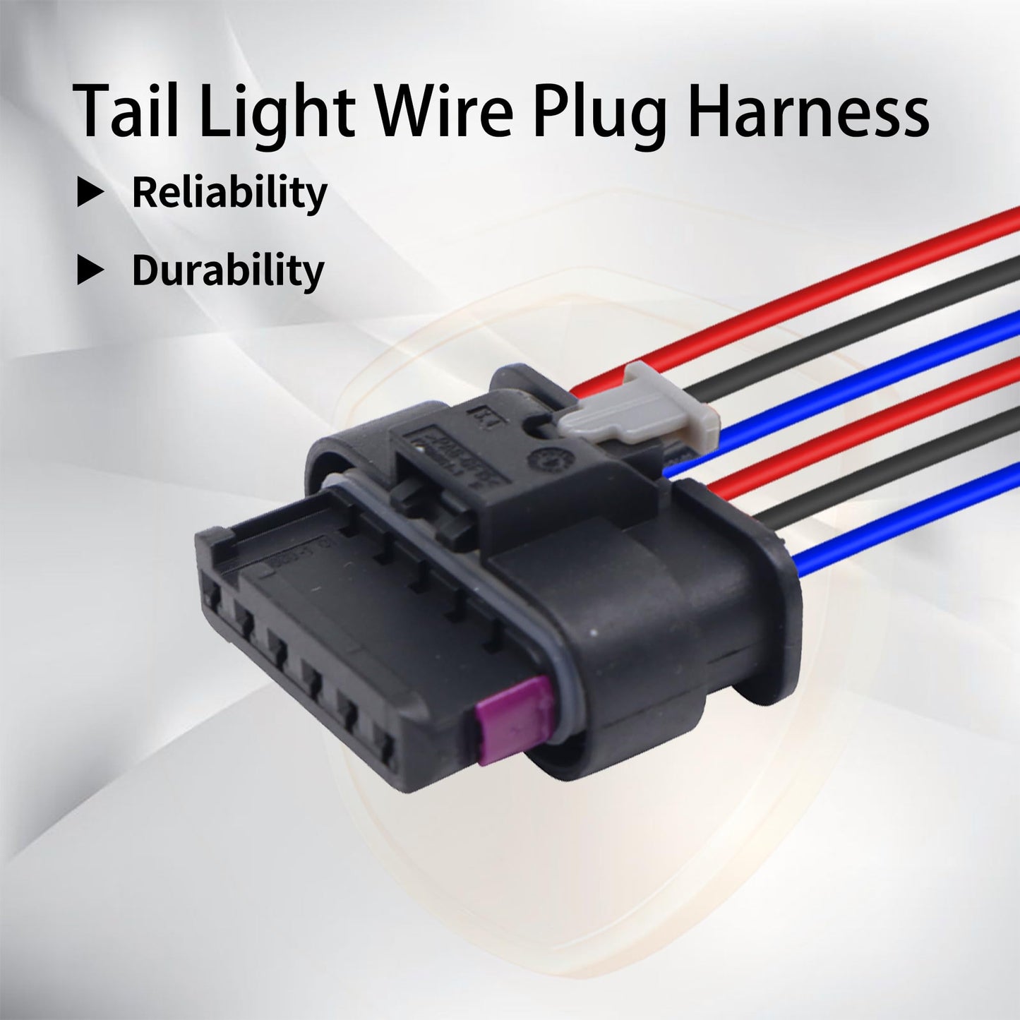 HiSport Tail Light Wire Plug Harness - Compatible with Mini Cooper F55 F56 F57 TailLight Socket 6-Wire - Replace 63217361305