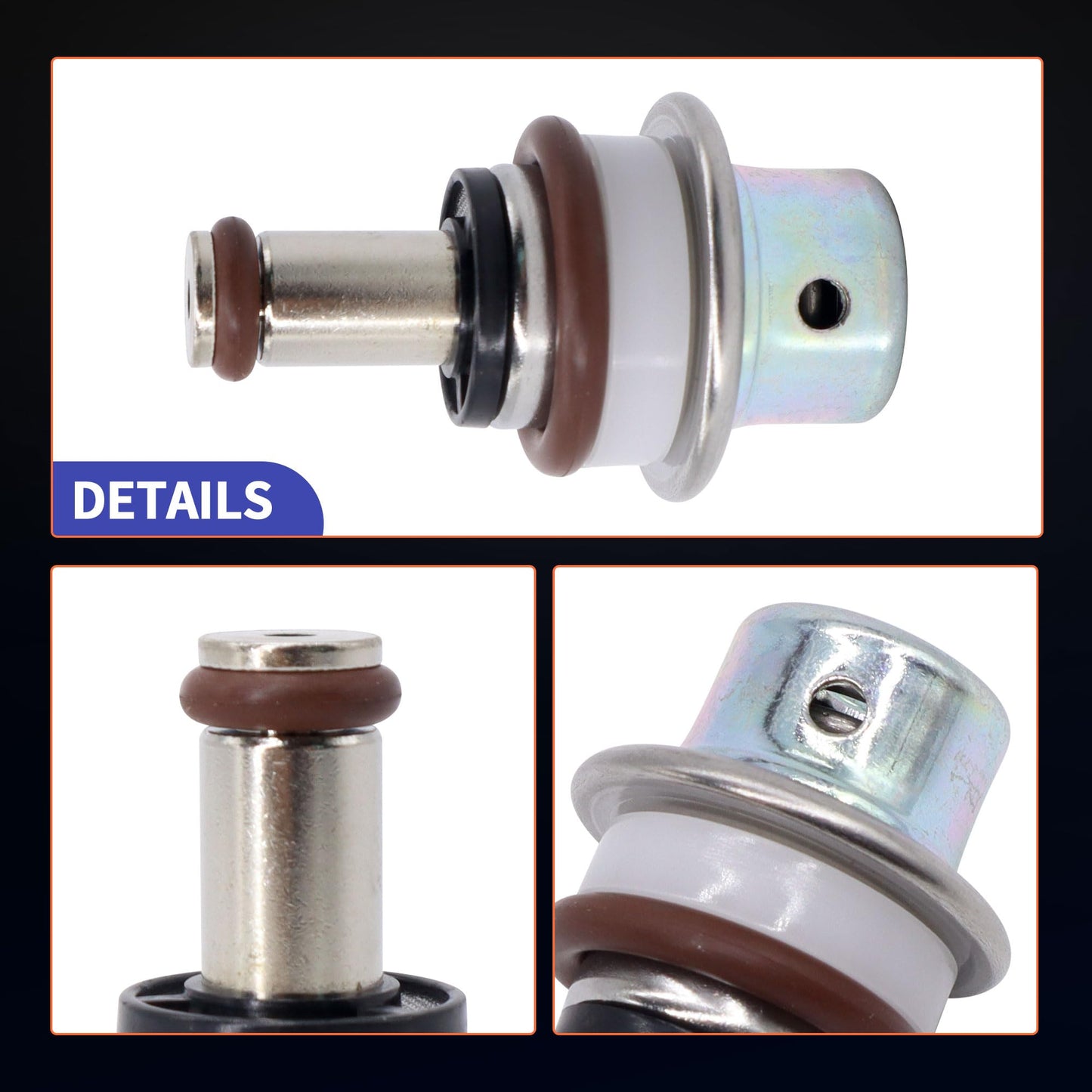 HiSport Fuel Injection Pressure Regulator PR4133 Replacement for Mazda 3 Sport 2012 2013 6 2006 2007 2014 CX-5 2013 2014 CX-7 2007 2008 2009 2010 2011 2012, 4 Bar