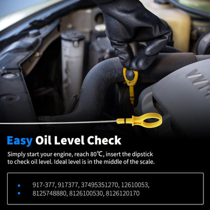 HiSport Engine Oil Level Dipstick - Compatible with Cadillac, Chevrolet, GMC, Hummer Replacement 917-377 8125748880