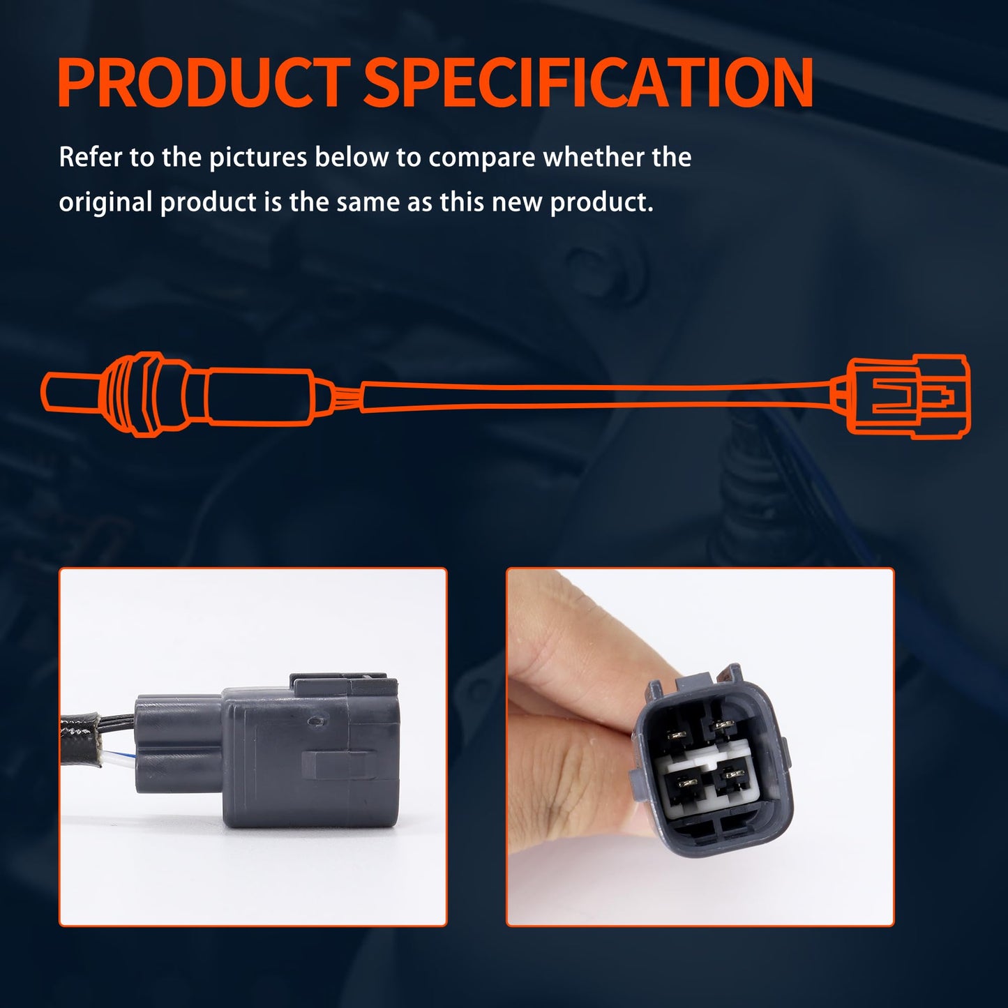 HiSport Upstream O2 Oxygen Sensor Compatible with Toyota Corolla 2003-2004 Matrix 2003-2004 Pontiac Vibe 2003-2004 Replaces 234-4800 2344800