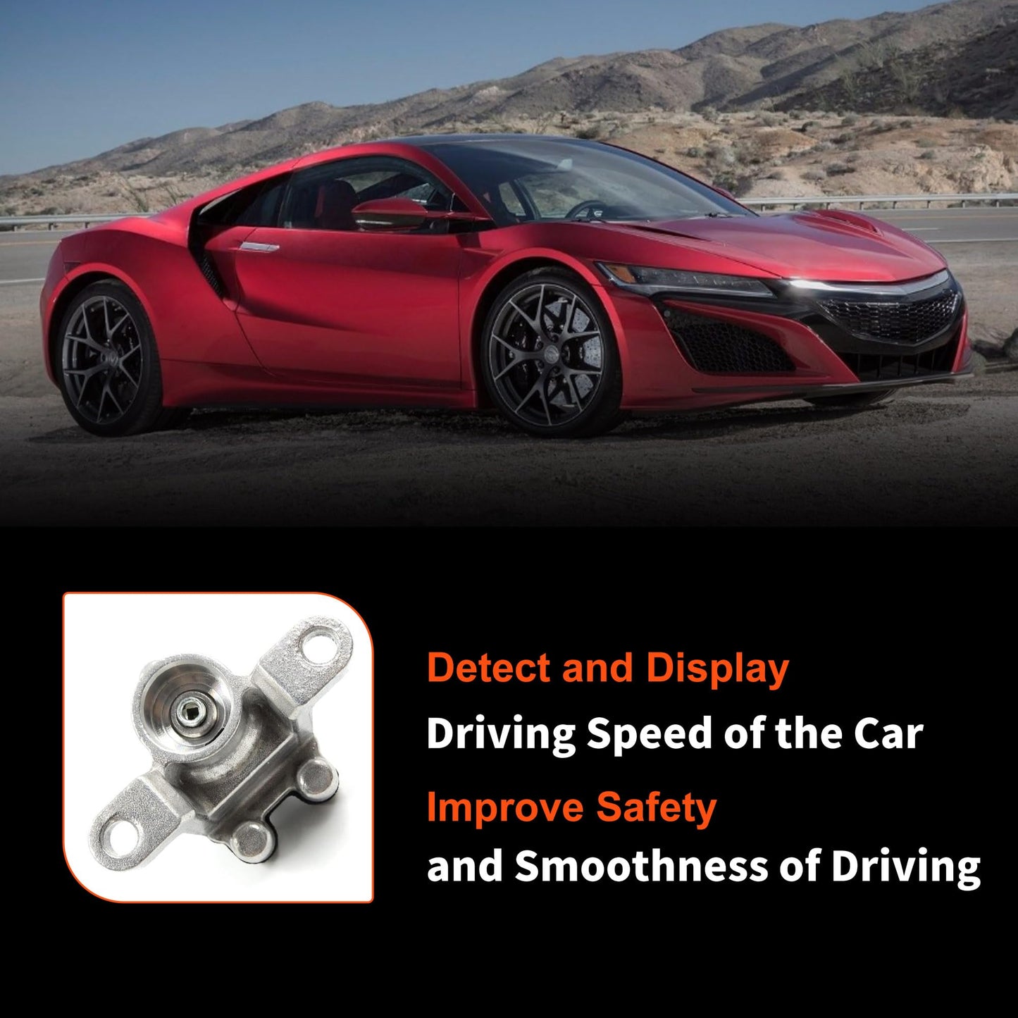 HiSport Transmission Output Speed Sensor 78410SV4003 - Vehicle Speed Sensor Wheel Speed Sensor - Compatible with Honda Acura Accord Civic CL NSX 1.5L 1.6L 2.2L 2.3L 2.7L 3.0L 3.2L 1992-2005