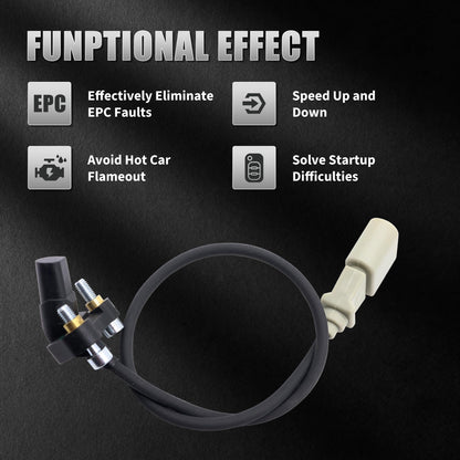 HiSport 07K906433B Crankshaft Position Sensor - Compatible with Volkswagen Beetle 2006-2010 2012-2014 Golf 2010-2014 Jetta 2005-2014 Passat 2012-2014 Rabbit 2006-2009 L5 2.5L