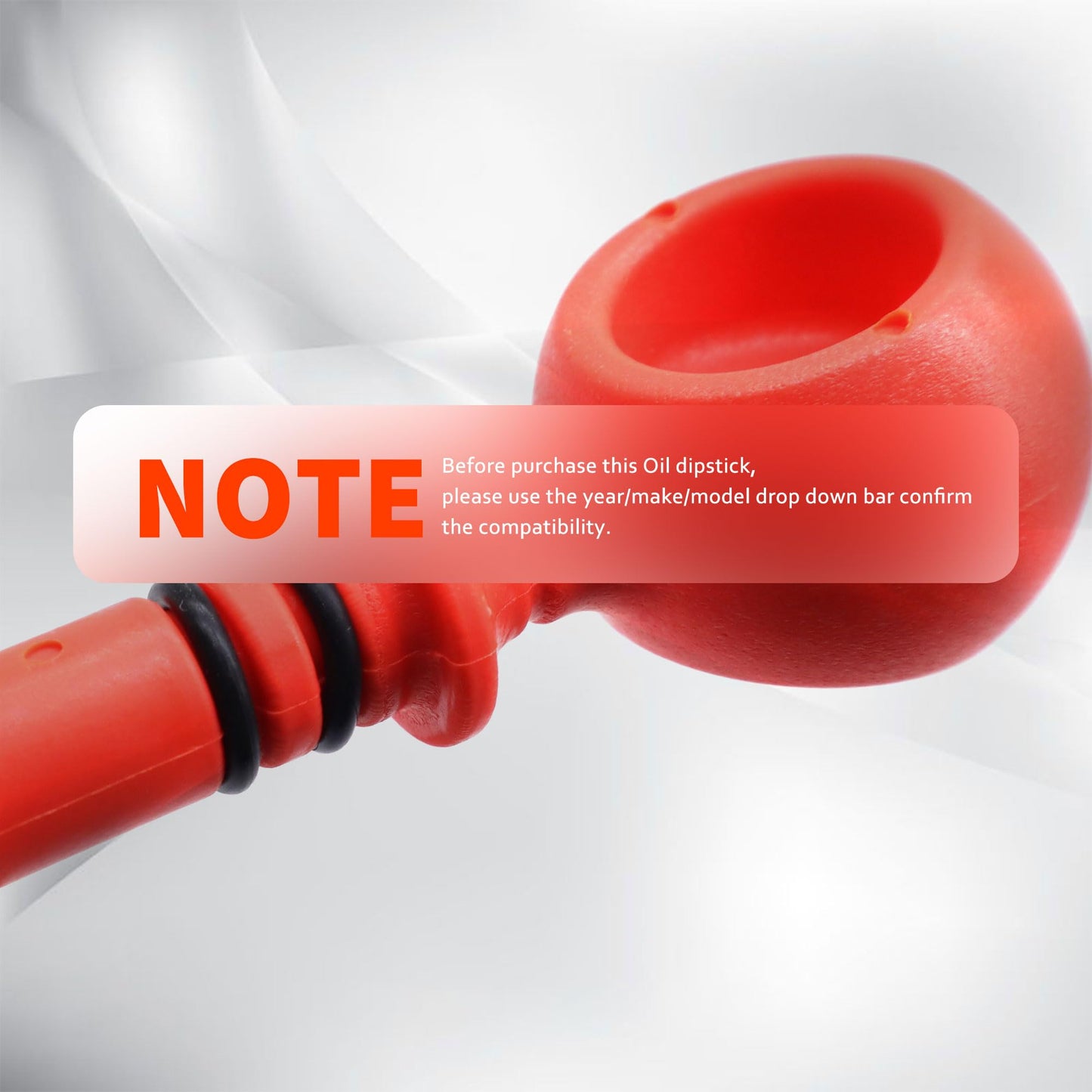 HiSport Engine Oil Dipstick Level Dip Stick - Compatible with 2006 2007 2008 2009 2010 2011 2012 2013 2014 2015 Honda Civic 1.8L L4 Gas/CNG, 2016 2017 2018 Honda HR-V 1.8L L4 Replaces 15650RNAA00