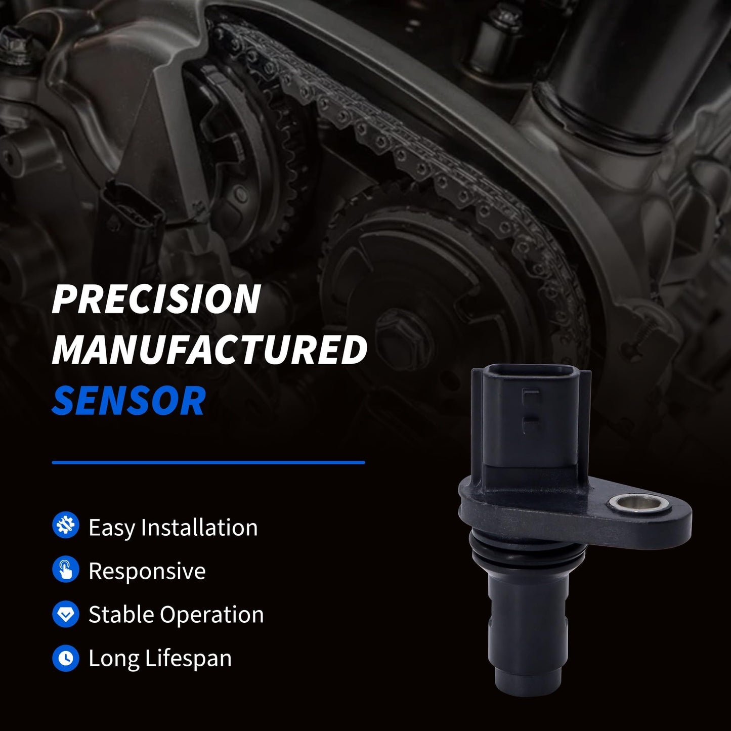 HiSport PC829 Engine Cam Camshaft Position Sensor CPS Compatible with Infiniti EX37 FX37 2013, G37 2008-2013, M37 2011-2013, Q40 2015, Q50 2014, Q60 2014-2016, Q70 Q70L QX50 Nissan 370Z 2009-2019
