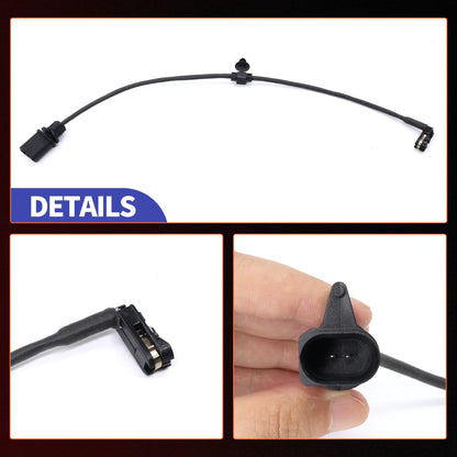 HiSport 2PC Rear Brake Pad Wear Sensor - Compatible with Audi A4 A4 allroad A4 Quattro A5 A5 Quattro A5 Sportback A8 Quattro Q7 Q8 RS Q8 RS5 RS5 Sportback RS6 Avant RS7 S4 S5 - Replace 8W0615121E