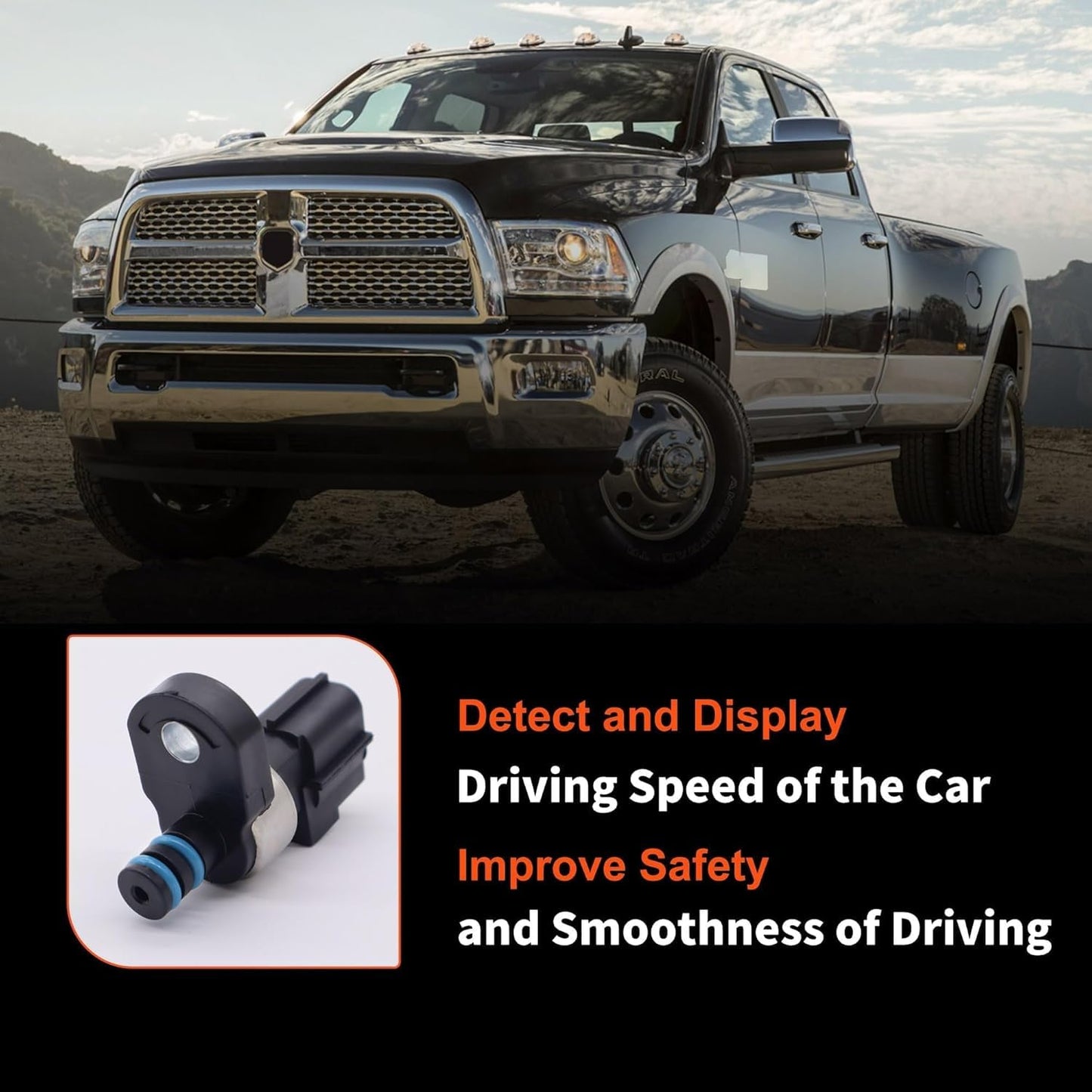 HiSport 4799758 Transmission Governor Pressure Sensor - Compatible with Dodge Jeep Chrysler Ram Mitsubishi 1999-2021 - Replaces 4799758AB 4799758AD 4799758AF 5016222AA