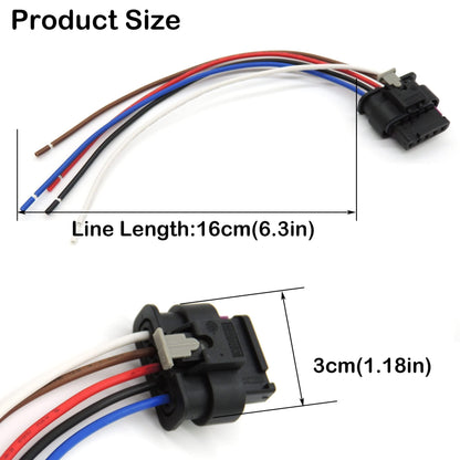 HiSport Mass Air Flow Sensor Connector Compatible with Audi A3 A4 A5 A6 A7 A8 MAF Compatible with Allroad Q3 Q5 Q7 R8 RS3 RS5 RS7 S3 S4 S5 S6 S7 S8 SQ5 SQ7 SQ8 Replaces 4F0973705