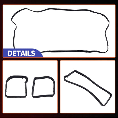 HiSport Valve Cover Gasket Set - Compatible with Ford Escape Focus Fusion Ranger Transit Connect Lincoln MKZ Mazda 3 Sport 5 6 B2300 MX-5 Miata Mercury 2.0L 2.3L 2.5L 2003-2020 - Replace VS50639R1