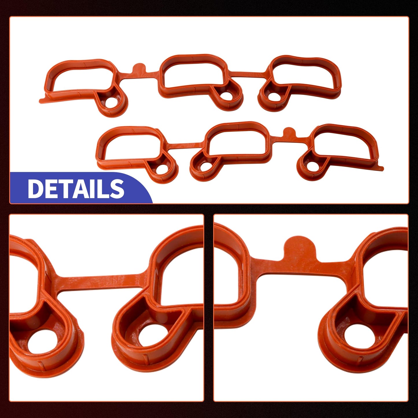 HiSport Engine Intake Manifold Gasket - Compatible with BMW 320I 323CI 323I 325CI 325I 325XI 328CI Replaces 11611436631 21006001071