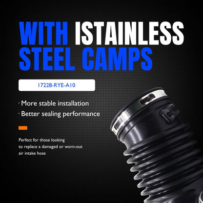 HiSport 17228-5J6-A10 Engine Air Intake Hose Compatible with Acura Mdx 2016;Honda Odyssey 2018 2019 2020 2021 2022 2023 2024,Passport 2019 2020 2021 2022 2023 2024,Pilot 2016-2022,Ridgeline 2017-2024