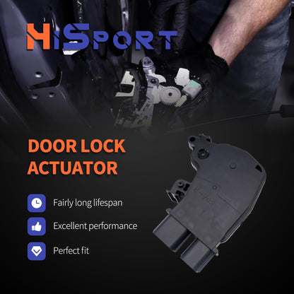 HiSport Door Lock Actuator Front Right Passenger Side - Compatible with Honda Accord 2003-2007 Civic 2001-2005 Acura rsx 2002-2006 Replaces 72115-S6A-J01 72115S6AJ01 72115-S6A-J11