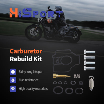 HiSport Carburetor Carb Repair Kit 18-9331 Replacement for Yamaha TTR125 TTR125L 2000-2007 K&L