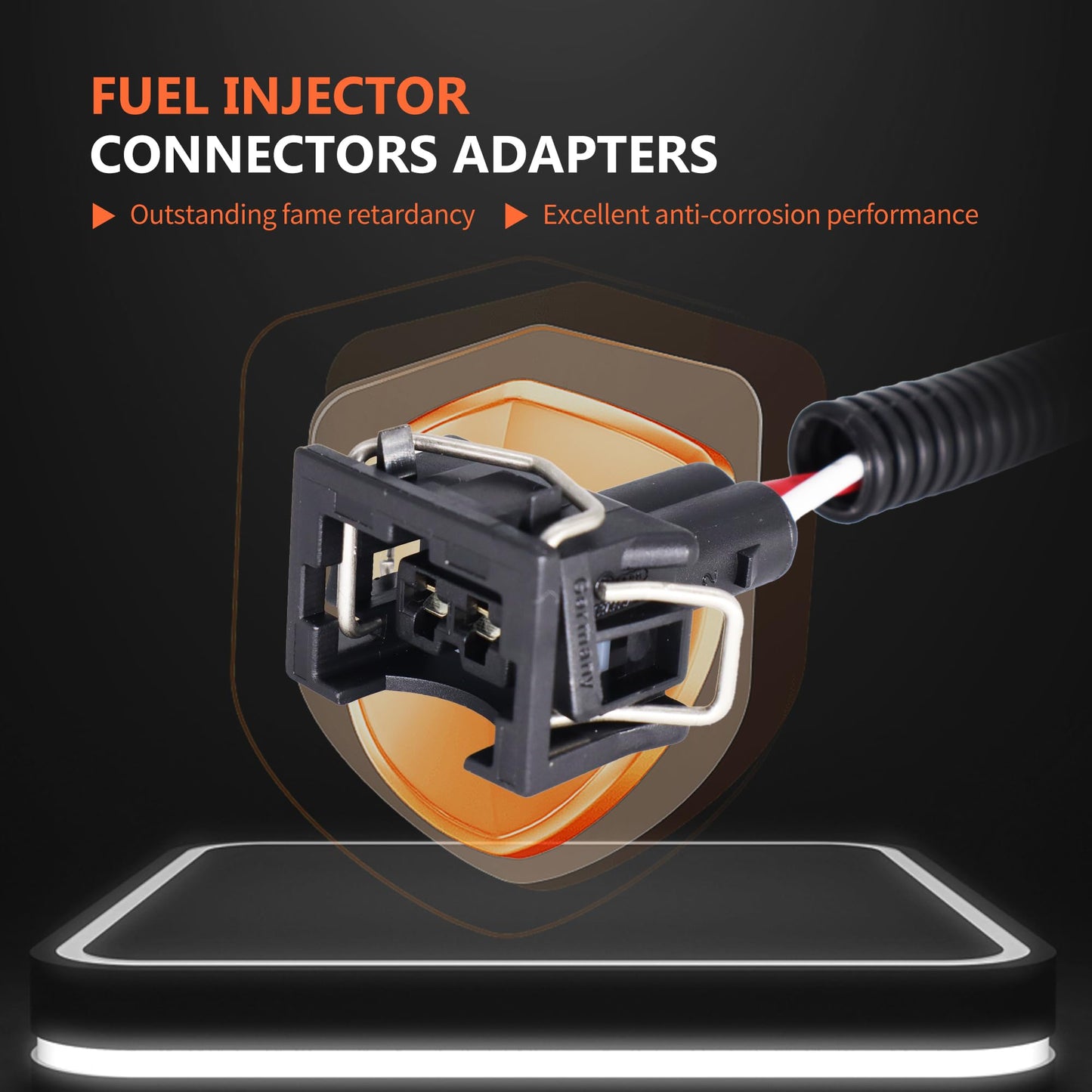 HiSport Fuel Injector Connectors Adapters Compatible with Delphi Wire Harness to EV1 LQ4 LQ9 4.8 5.3 6.0