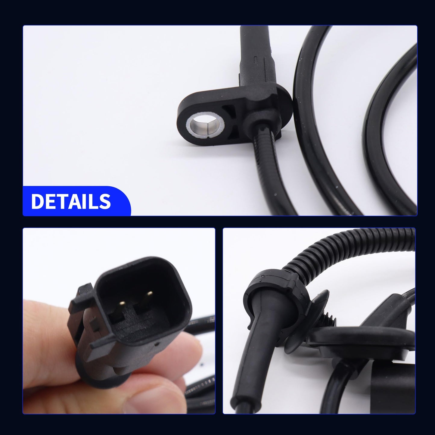 HiSport Front ABS Wheel Sensor ALS2039 Front Left Or Right Compatible with GMC Acadia 2007-2016,Saturn Outlook 2007-2010,Replacement for Buick Enclave 2008-2017,Chevrolet Traverse 2008-2017