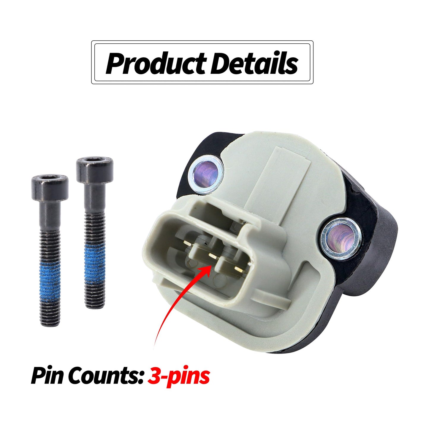 HiSport Throttle Position Sensor TPS 5017479AA TH190 TPS333 Compatible with Dodge Dakota Durango Ram 1500 Ram 2500 B1500 B2500 B3500 Grand Cherokee Commander Replacement for 53030807AB