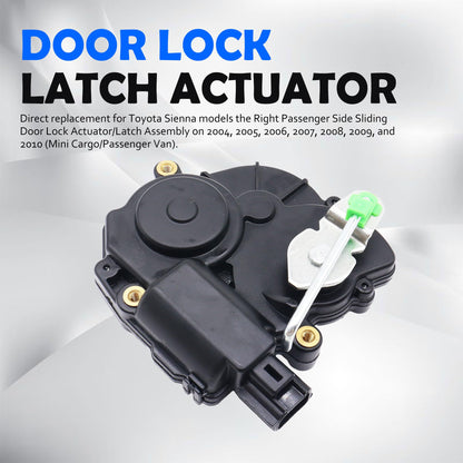 HiSport Door Latch Lock Actuator Right Passenger Side Sliding 8562008060 Compatible with Toyota Sienna 2004-2010, 8562008061
