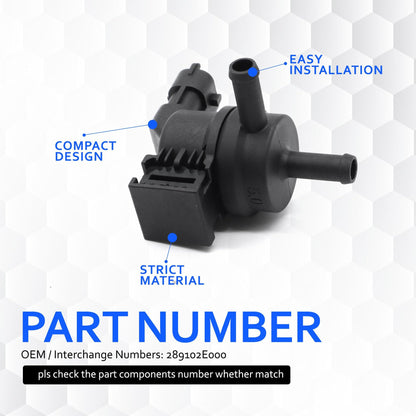 HiSport EVAP Vapor Canister Purge Valve Solenoid - Compatible with Hyundai Elantra 2011-2020,Elantra GT 2013-2020,Genesis 2015-2016,Tucson 2014-2017;Kia Forte 2014-2018,K900 2017,Soul 28910-2E000