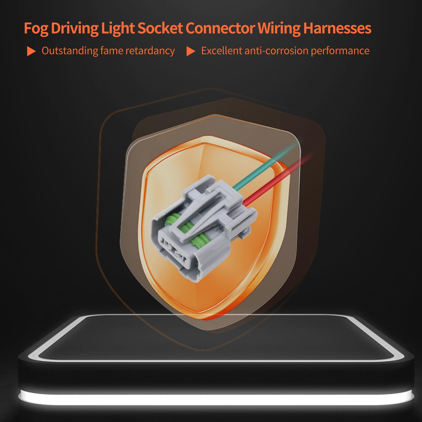 HiSport Fog Driving Light Socket Connector Wiring Harnesses 7U2Z14S411BA Compatible with Chevrolet Ford GMC Pontiac Saab Subaru, 19153187, 19168034, 19369113, S1744, S2391