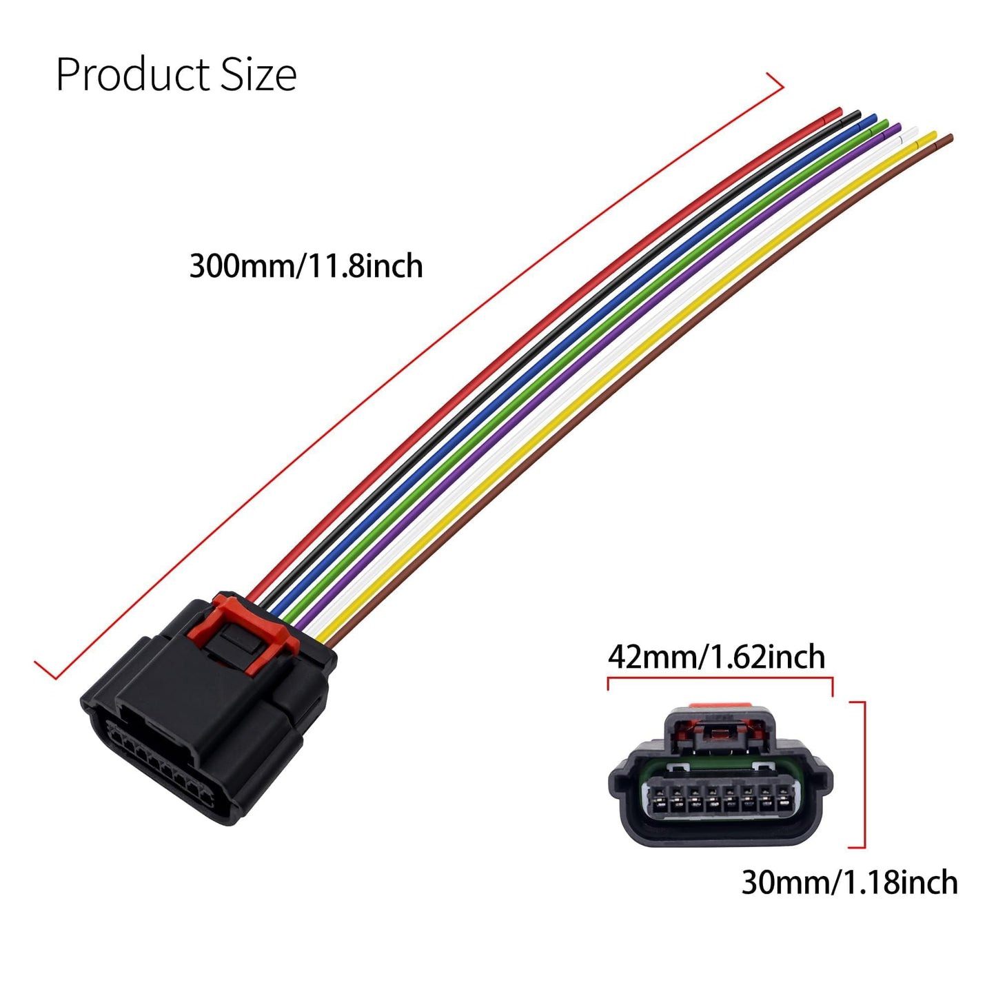 HiSport 13583440 MAF Mass Air Flow Sensor Female Connector Compatible with Buick Verano,Cadillac ATS CT6 CTS, Chevrolet Chevy Camaro Caprice Corvette Cruze, Dodge Dart, Ford F-150 250 350, GMC, Jeep