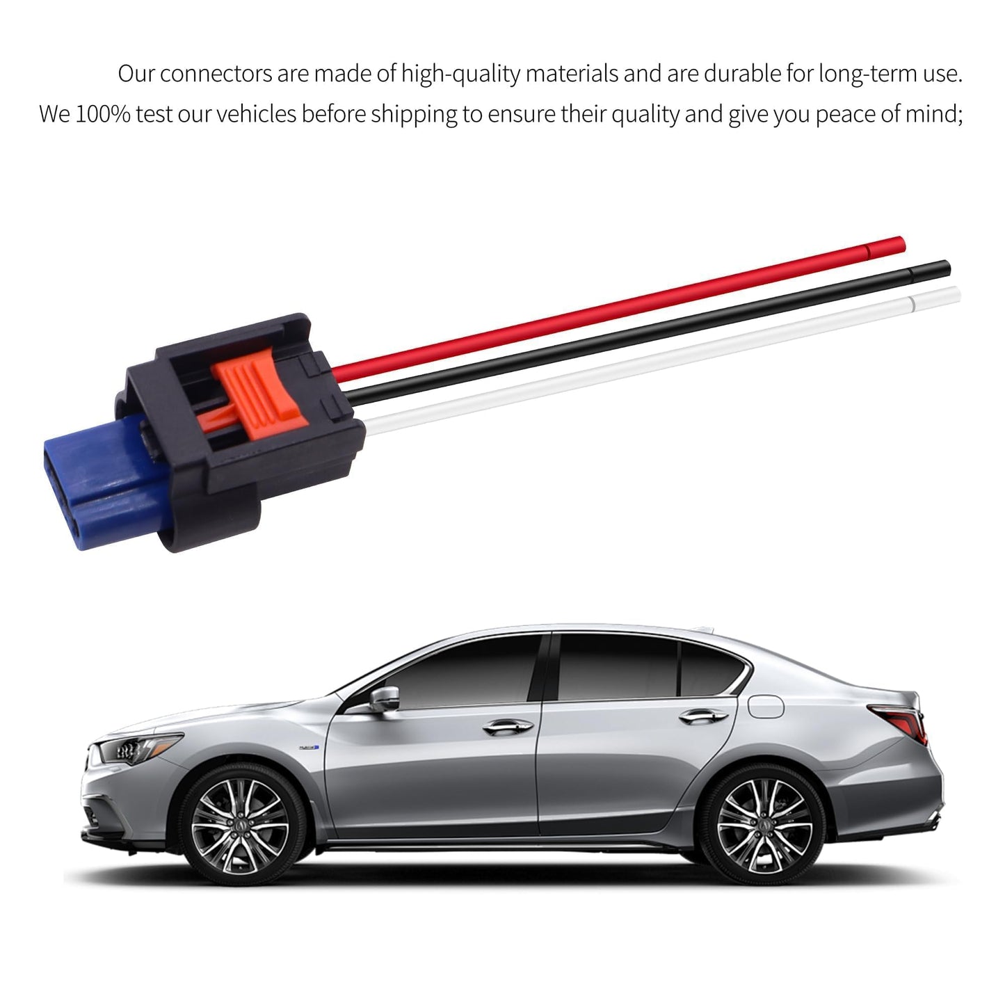 HiSport BU2Z14S411ARA Camshaft Position Sensor Connector Compatible with Audi, BMW, Cadillac, Chevrolet, Dodge, Fiat, Ford, Freightliner, Genesis, GMC, Hyundai, Jaguar, Kia, Land Rover, Lincoln, Benz