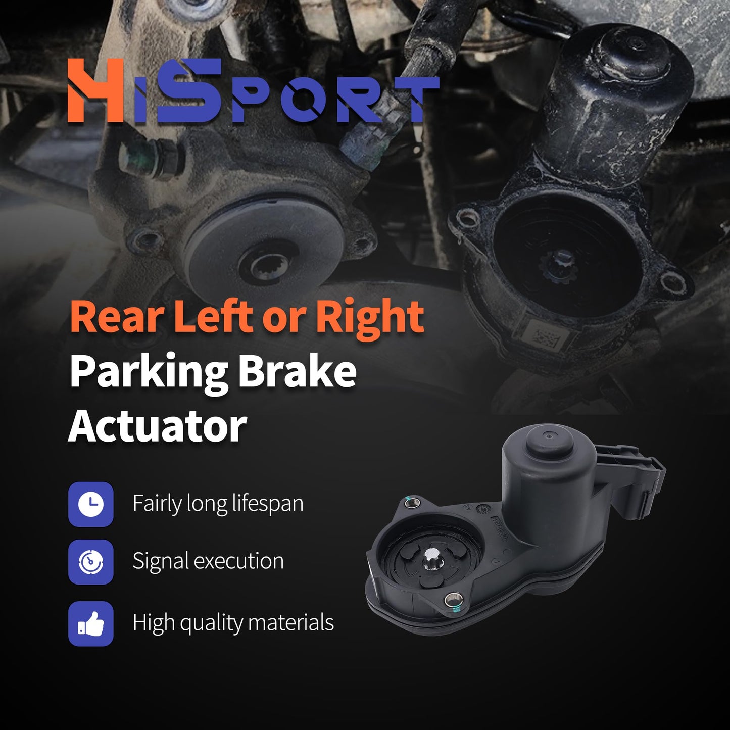 HiSport Rear Left or Right Parking Brake Actuator - Compatible with Ford F-150 2015-2023 Replaces FL3Z2B712A JL3Z2B712A