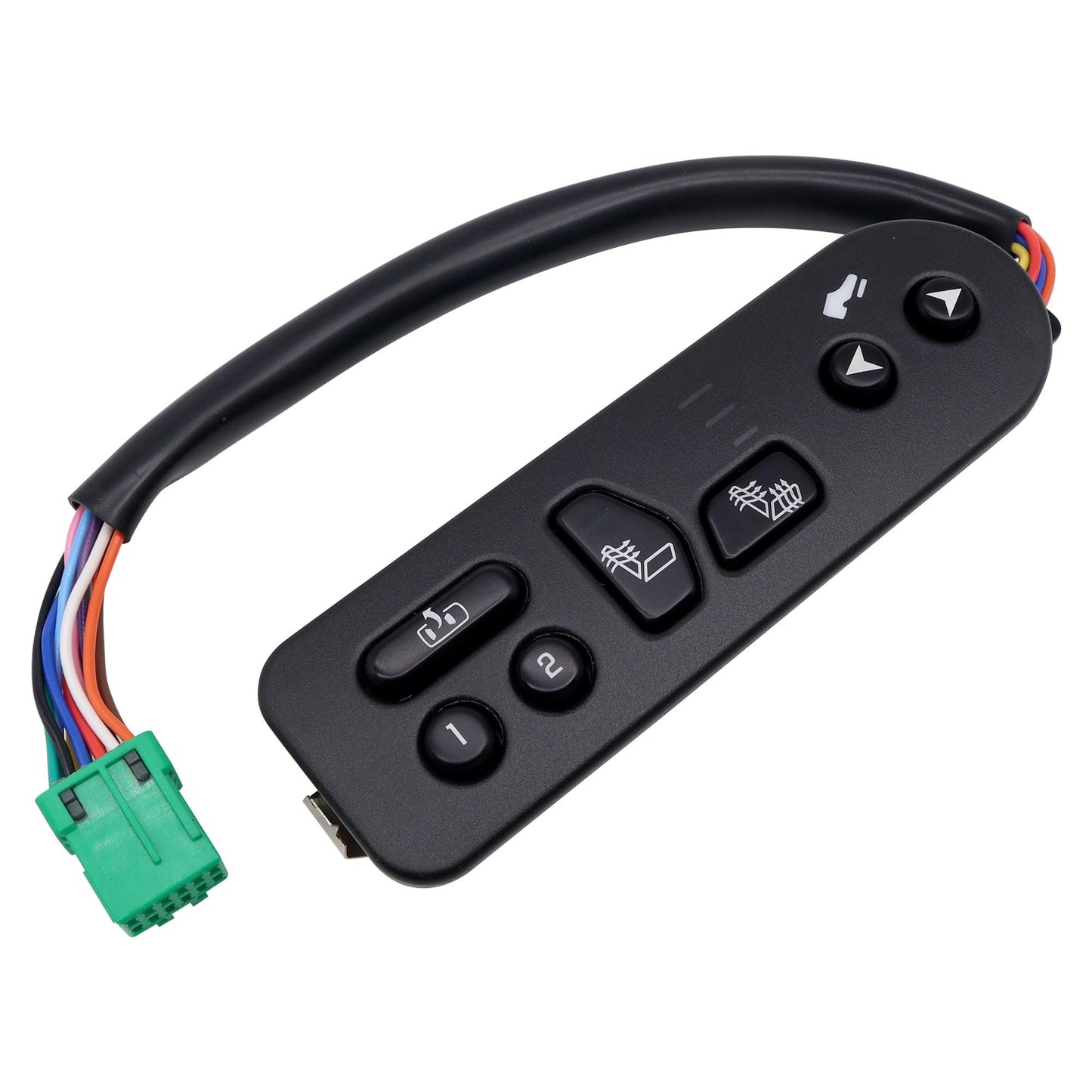 HiSport Driver Side Seat Heater Switch Control with Pedal - Compatible with Cadillac Escalade ESV EXT Chevy Avalanche 1500 2500 Suburban 1500 2500 Tahoe GMC Yukon XL 1500 2500 Replace 15116862