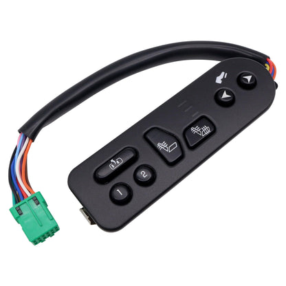 HiSport Driver Side Seat Heater Switch Control with Pedal - Compatible with Cadillac Escalade ESV EXT Chevy Avalanche 1500 2500 Suburban 1500 2500 Tahoe GMC Yukon XL 1500 2500 Replace 15116862
