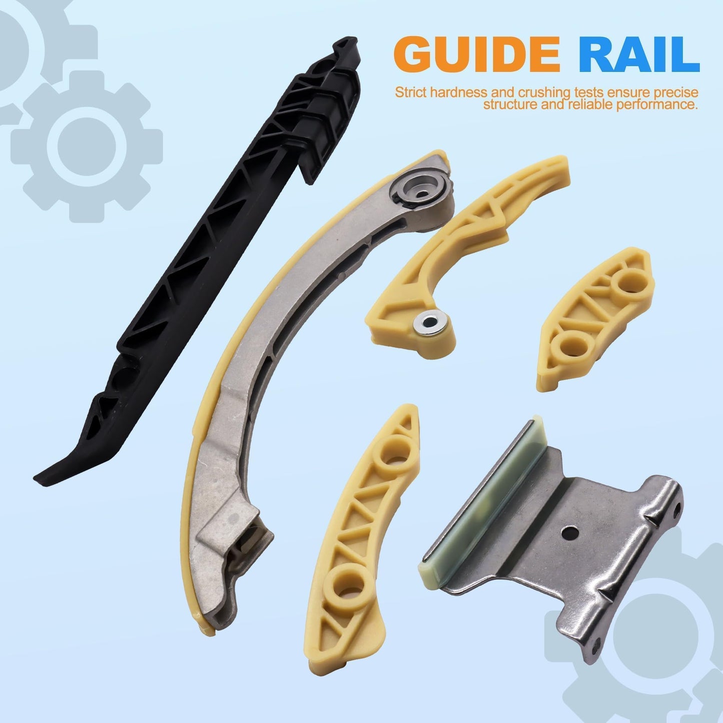 HiSport 9-4201S Timing Chain Component Kit - Compatible with Chevrolet Cavalier Classic Cobalt HHR Malibu, Oldsmobile Alero, Pontiac G5 Grand Am Sunfire, Saturn ION L Sedan L300 LS Sedan LW Wagon VUE