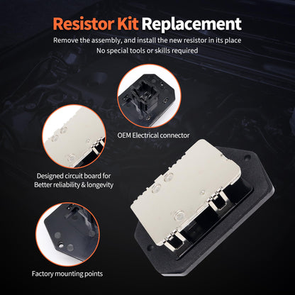 HiSport HVAC AC Heater Blower Motor Resistor - Compatible with Pontiac Vibe Scion TC XB Toyota Celica Corolla Replaces 8713802110 8713826160